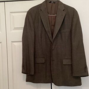 Haggar Men's Black and Tan Blazer
